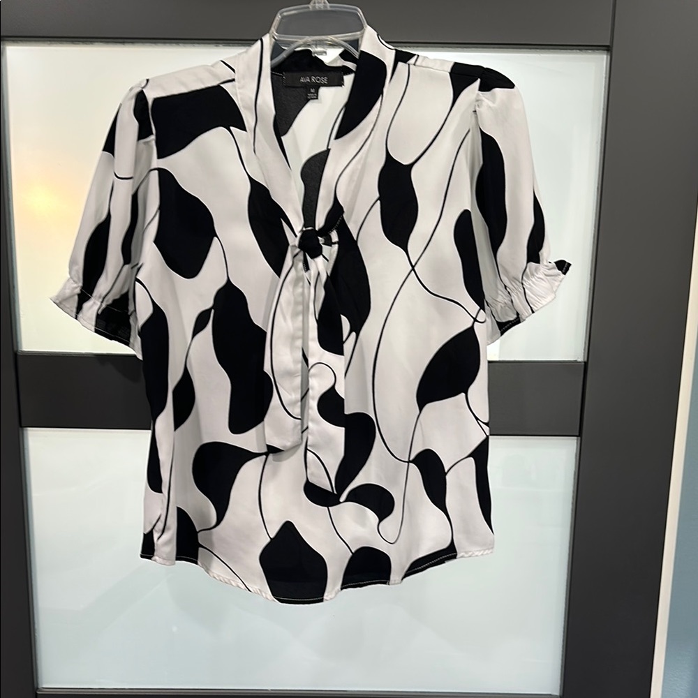 Black and White Women's Top